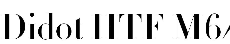 Didot HTF M64 Medium Yazı tipi ücretsiz indir